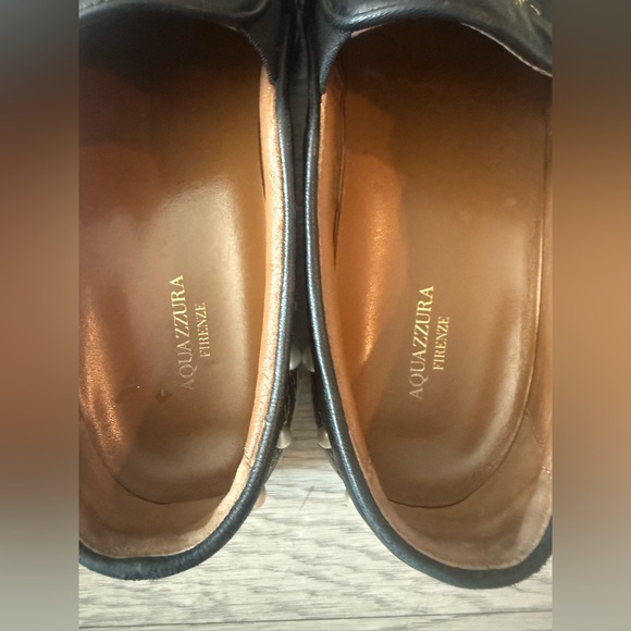 Aquazzura Cosmic Embellished Embroidered Leather Slip-On Sneakers Women’s Siz 37 - Picture 6 of 8